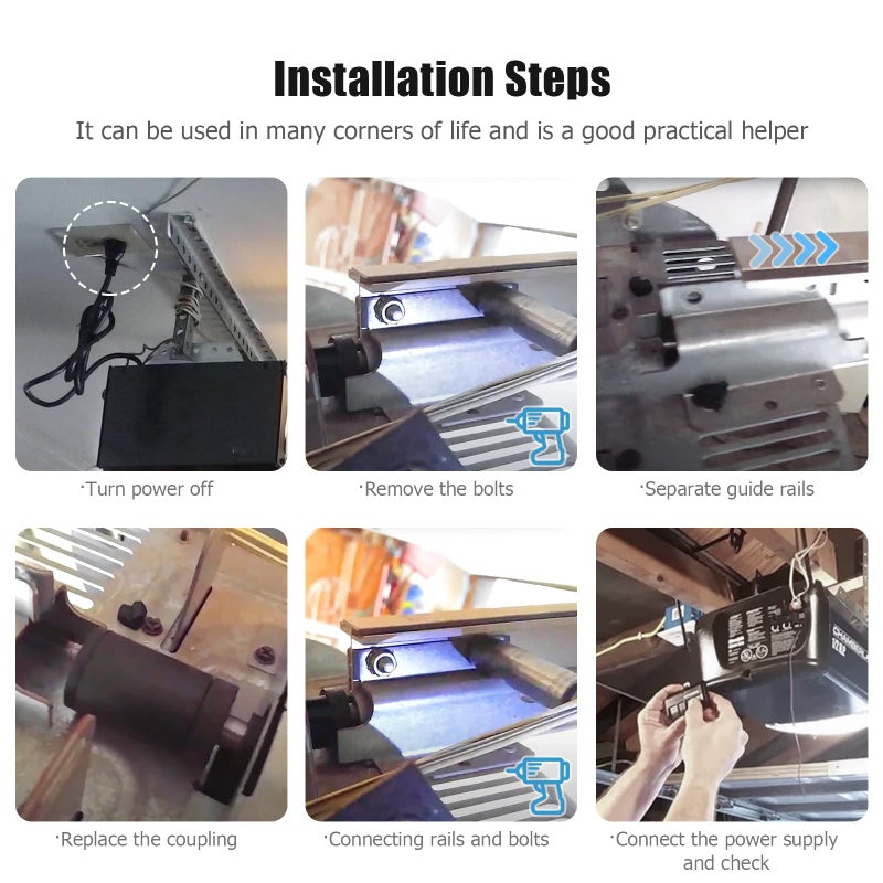 انكابل جزء مقرنة محرك المسمار لـ LiftMaster 4-Pack فتاحة باب المرآب جزء مقرنة ضرس لـ LiftMaster Chamberlain Craftsman فتحت باب المرآب - Image 4